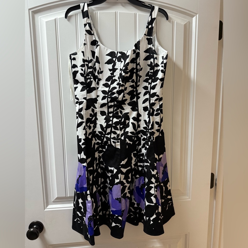 Nine West Monochrome Floral Dress